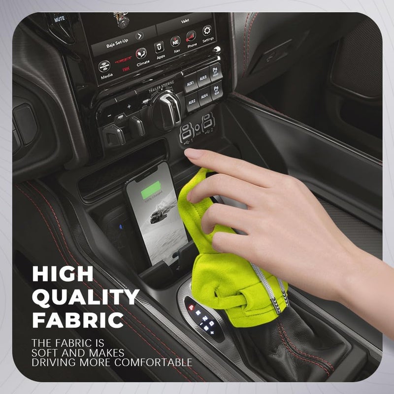 RGOAANC Gear Shift Hoodie, Gear Shift Cover, Fashionable Hoodie Automotive Gear Shift Knob Protector, Car Accessories Mini Sweater Gear Shift Knob Cover for Car Gear Shift Levers (Green) - Image 4